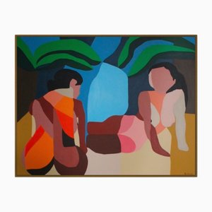 Bodasca, Naked Women in the Shade, 2025, Acrylic on Canvas