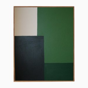 Bodasca, Composición verde, 2025, Acrílico sobre lienzo
