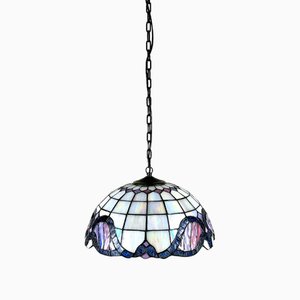 German Crafted Stained Glass Lamp, 1970