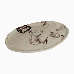 Glazed Ceramic Serving Dish, 2010s