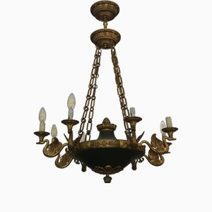 Empire Style Bronze Chandelier, France