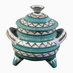 Ceramic Tripod Tureen by Robert Picaud, 1960s