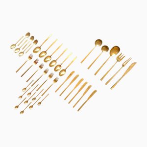 Couverts Scanline pour 6 par Sigvard Bernadotte, 1950s, Set de 39