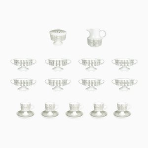 Kaffee- und Teeservice aus Schwarzweißer Keramik von Wirkkala für Rosenthal, 1960er, 20 . Set