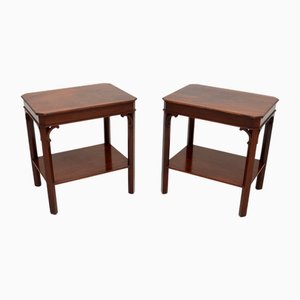 Tables d'Appoint Style Géorgien Antique, 1950, Set de 2