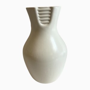 Weiße Vase von Giovanni Gariboldi für Richard Ginori, 1940er