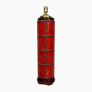 Lámpara de rodillo de impresión industrial Art Déco vintage, 1920