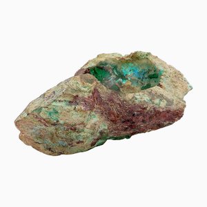 Rough Stone Tray in Natural Malachite and Azurite, 1960s