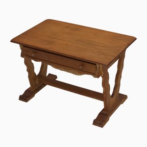 Table d'Appoint Vintage Scandinave en Chêne, 1960s
