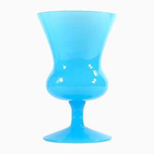 Vintage Blue Murano Glass Vase, 1960s