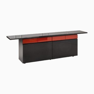 Sheraton Sideboard in Lacquered Wood and Laminate by Giotto Stoppino for Acerbis International, 1977