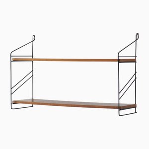 Mid-Century Teak Shelf Wall System by Kajsa & Nils Nisse Strinning, Denmark, 1960s