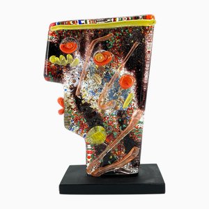 Sculpture en Verre de Murano en Hommage à Picasso par 1295 Murano