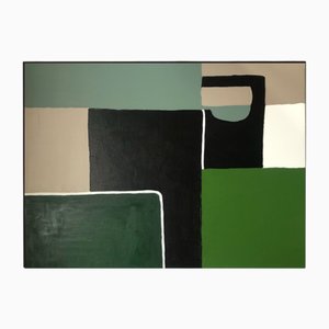 Bodasca, Green Life Composition, 2025, Acrílico sobre lienzo