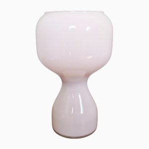 Weiße Opalin Tischlampe von Massive, 1960