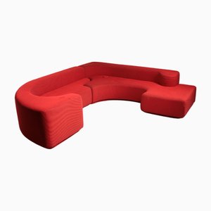 Sofá modular Lara de Roberto Pamio para Stilwood, años 50. Juego de 2