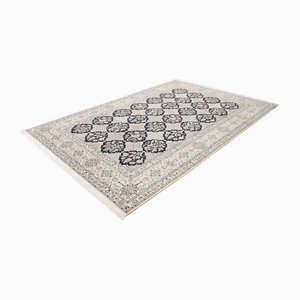 Tapis Fait Main à Motif Floral Nain