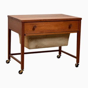 Dänischer Nähwagen aus Teak, 1960er