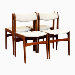 Dining Chairs in Teak by Erik Buch, Set of 4