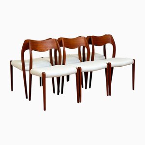 Model 71 Dining Chairs by Niels O. Moller, Set of 6