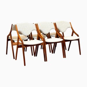 Danish Dining Chairs in Walnut, Set of 6