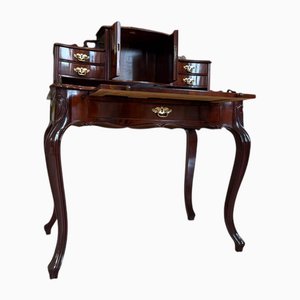 Biedermeier Ladies Secretary Writing Desk Walnut Veneer Antique G1831-1