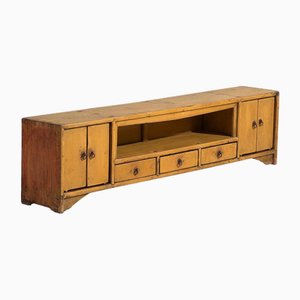 Antique Yellow Base Sideboard, 1900