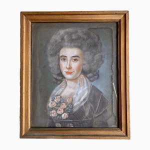 Presumed Portrait Of Baroness Stroganova, 18th Century, Pastel