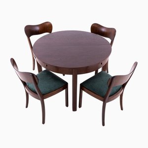 Polnisches Vintage Art Deco Tischset, 1930er, 5er Set
