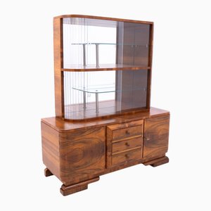 Polish Art Deco Display Cabinet, 1940s