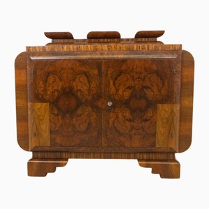 Vintage Polish Walnut Chest of Drawers, 1940s
