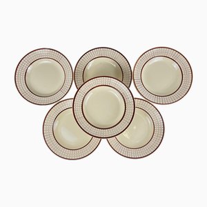 Colmar Suppenteller von Longchamp, 1950er, 6 . Set