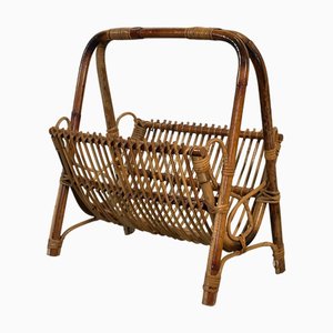 Bamboo Magazine Rack, 1970s