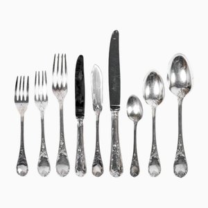 Marly Besteckset aus Silbermetall von Christofle, 1920er, 108 . Set