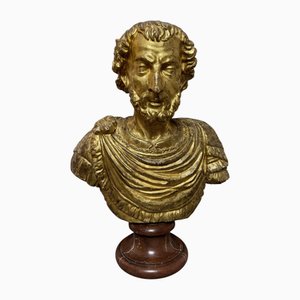 Bust of the Roman Emperor Marcus Aurelius, Late 17th Century, Wood