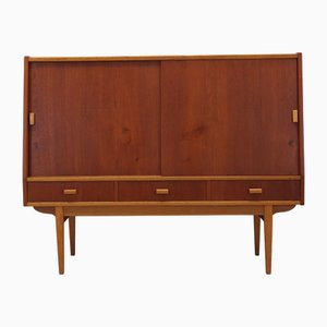 Vintage Danish Teak Highboard, 1960s