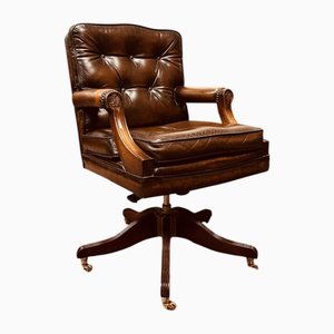 Chesterfield Chair in Brown Leather