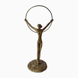 Vintage Ballerina aus Bronze, 1970er