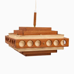 Teak Pendant, Sweden, 1960s