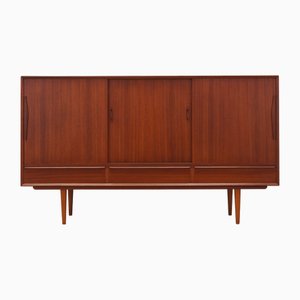 Vintage Danish Teak Highboard, 1960s
