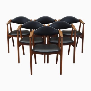 Vintage Danish Teak Chairs from Farstrup Møbler, 1970s, Set of 6