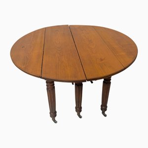 Louis Philippe 6-Fuß Tisch aus Kirschholz, 19. Jh.