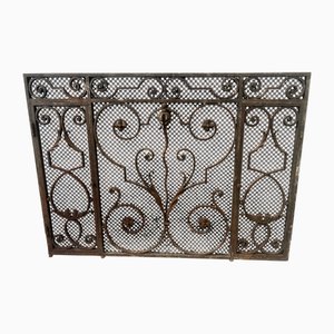 Grille en Fer Forgé Martelé, 20ème Siècle