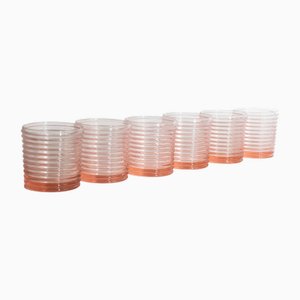 Art Deco Murano Glasses by Mariana Iskra, Set of 6