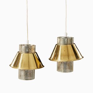 Hans Agne Jakobsson zugeschriebene Modell T766 Deckenlampe für Markaryd, Schweden, 1960er