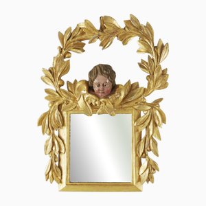 Gilded Mirror with Cherub, 1800