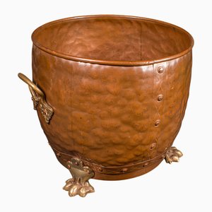 English Victorian Fireside Coal Bin, 1900