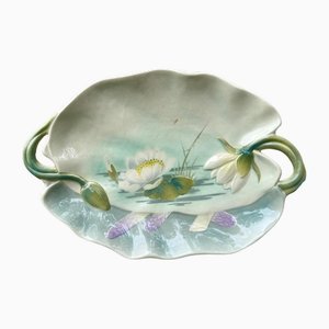 Antique Art Nouveau Keller and Guerin Plate, 1890s