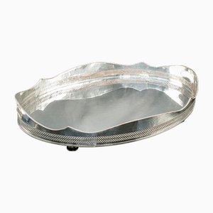 Antique English Silver Plated Presentation Serving Tray, 1910