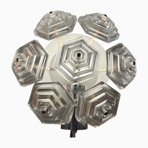 Ice Crystal Wandlampe von Veb Kristallleuchtenbau Ebersbach